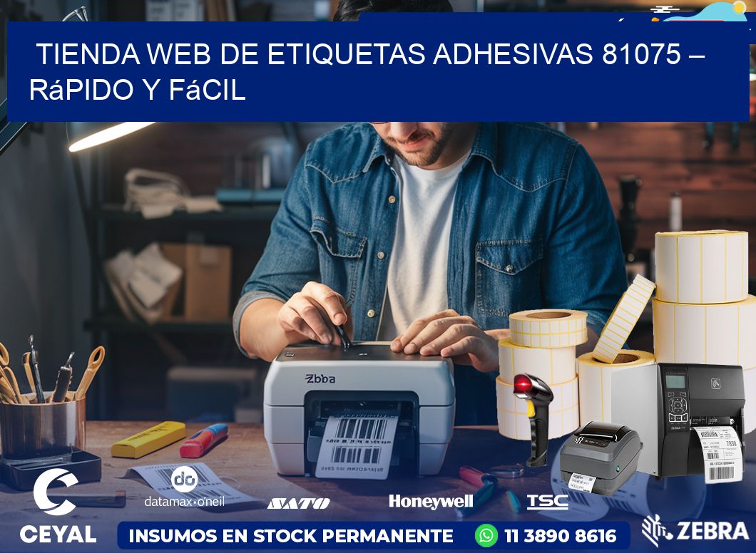 Tienda Web de Etiquetas Adhesivas 81075 – Rápido y Fácil