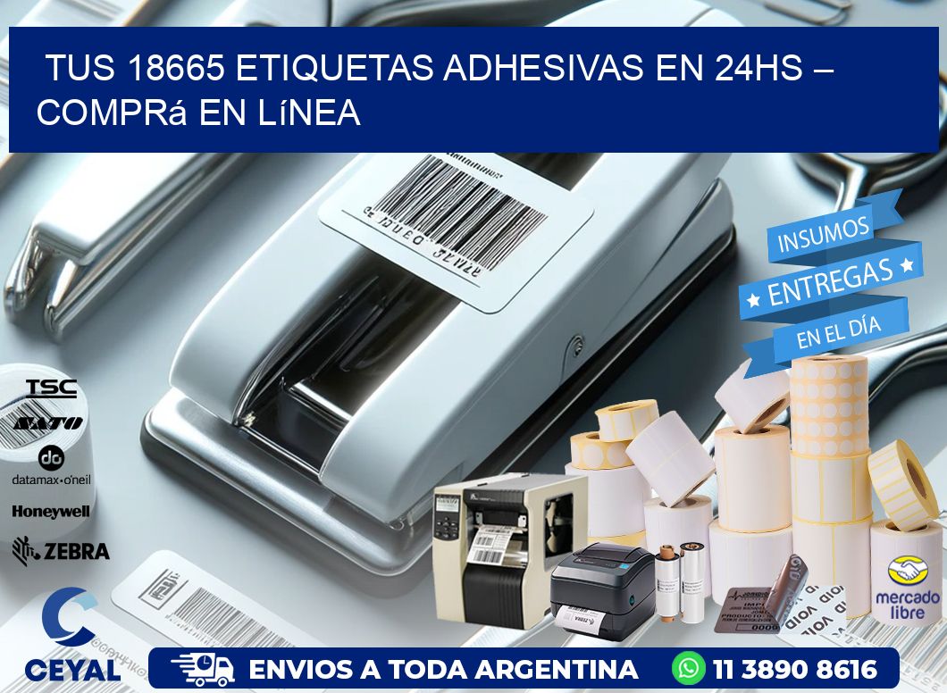 Tus 18665 Etiquetas Adhesivas en 24hs – Comprá en Línea