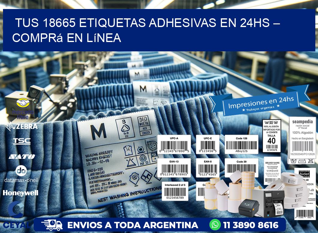 Tus 18665 Etiquetas Adhesivas en 24hs – Comprá en Línea