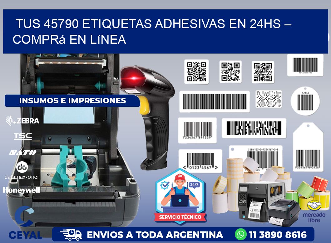 Tus 45790 Etiquetas Adhesivas en 24hs – Comprá en Línea