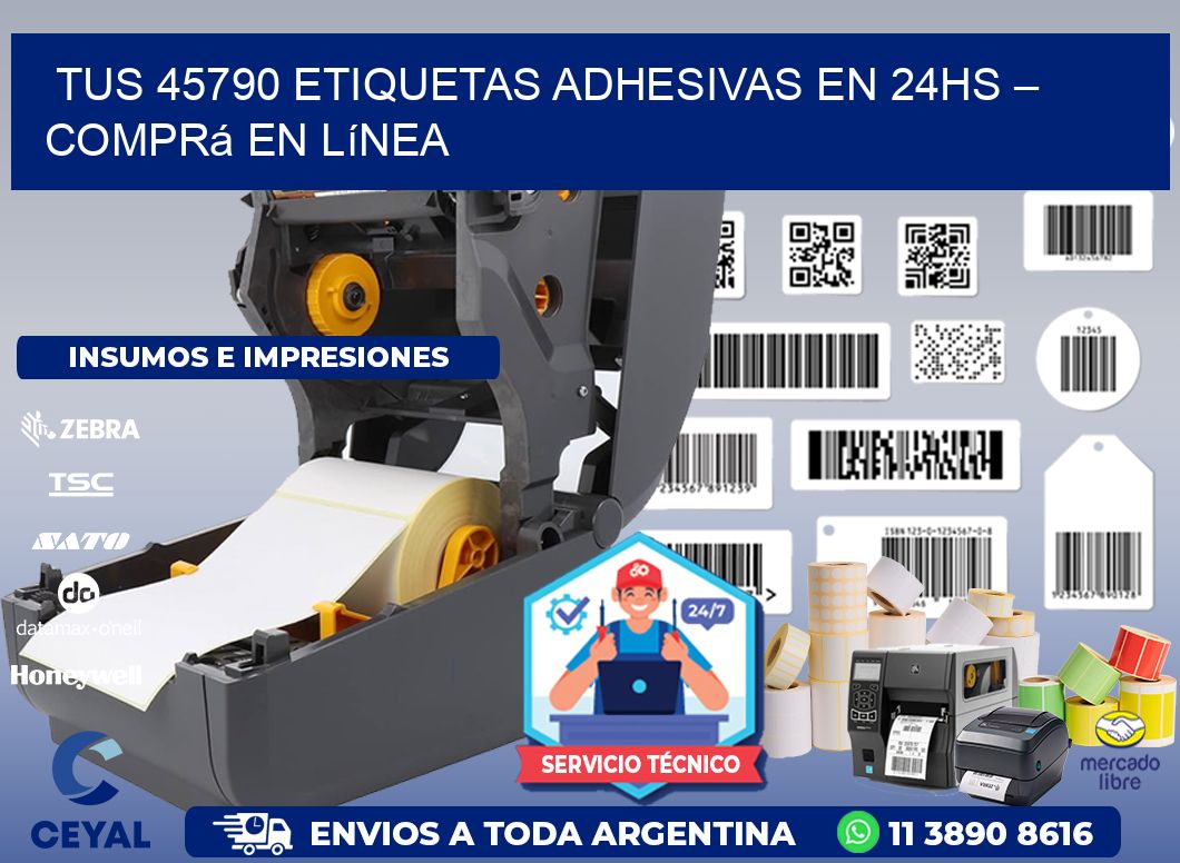 Tus 45790 Etiquetas Adhesivas en 24hs – Comprá en Línea