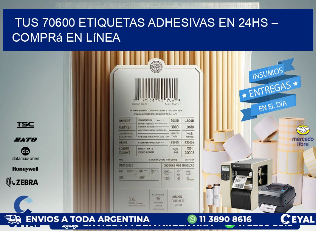 Tus 70600 Etiquetas Adhesivas en 24hs – Comprá en Línea