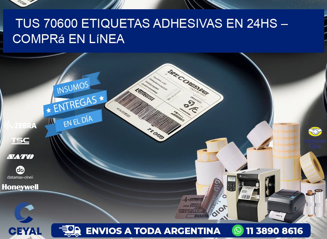 Tus 70600 Etiquetas Adhesivas en 24hs – Comprá en Línea