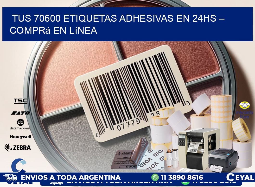 Tus 70600 Etiquetas Adhesivas en 24hs – Comprá en Línea