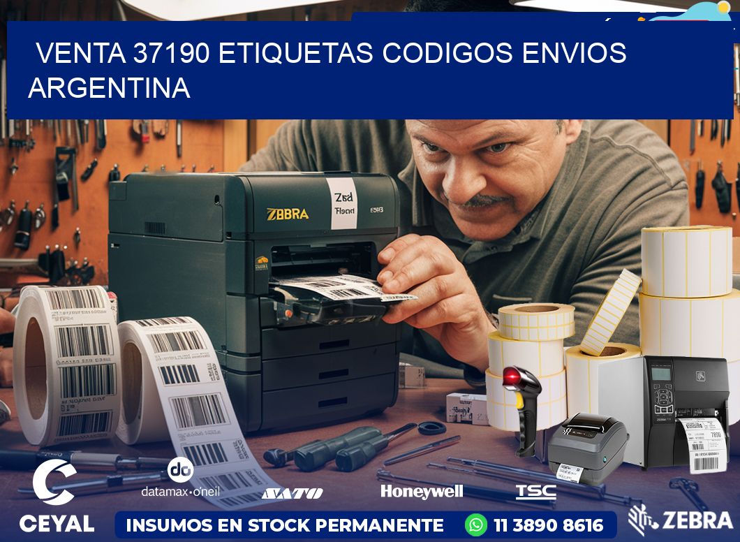 VENTA 37190 ETIQUETAS CODIGOS ENVIOS ARGENTINA