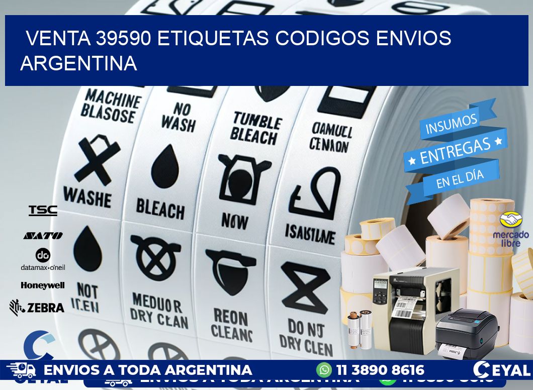 VENTA 39590 ETIQUETAS CODIGOS ENVIOS ARGENTINA