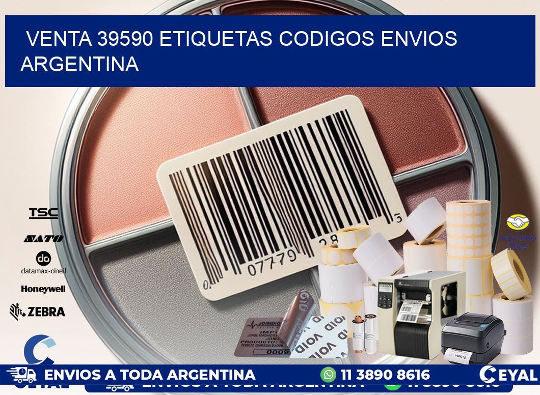 VENTA 39590 ETIQUETAS CODIGOS ENVIOS ARGENTINA