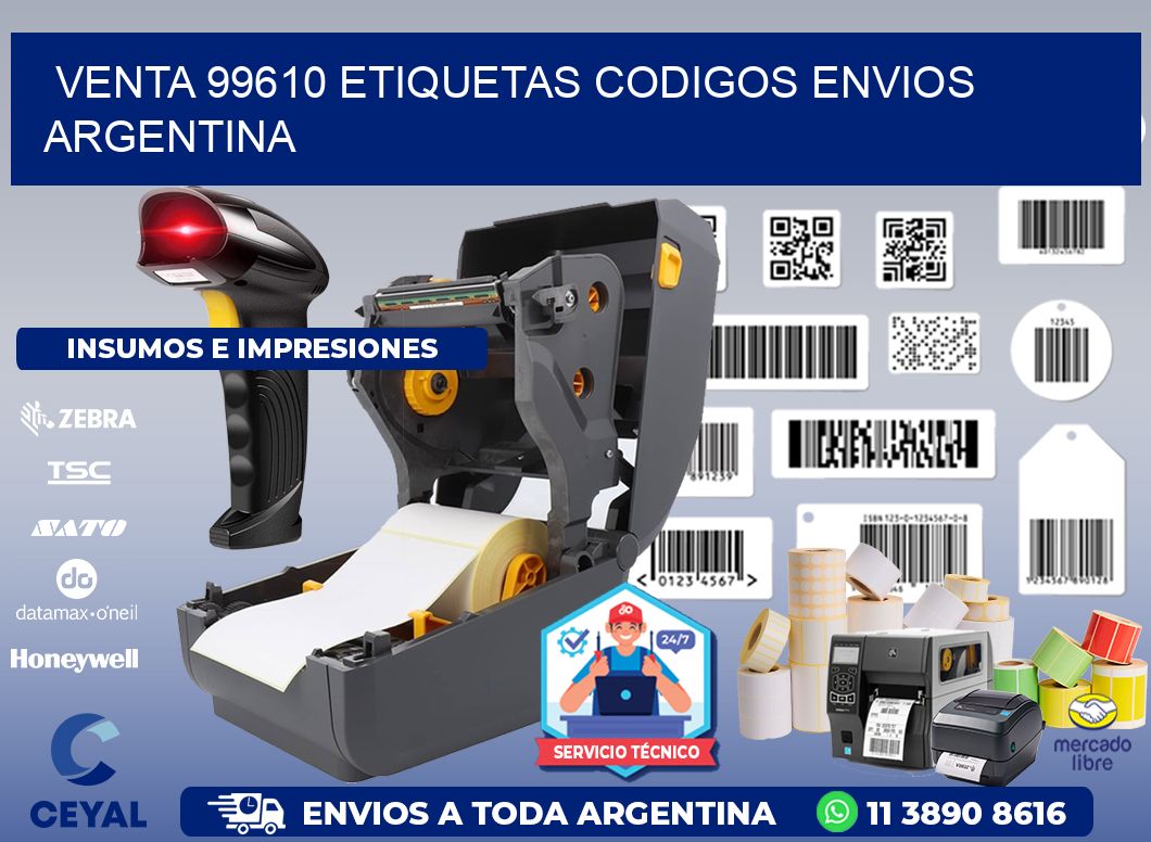 VENTA 99610 ETIQUETAS CODIGOS ENVIOS ARGENTINA