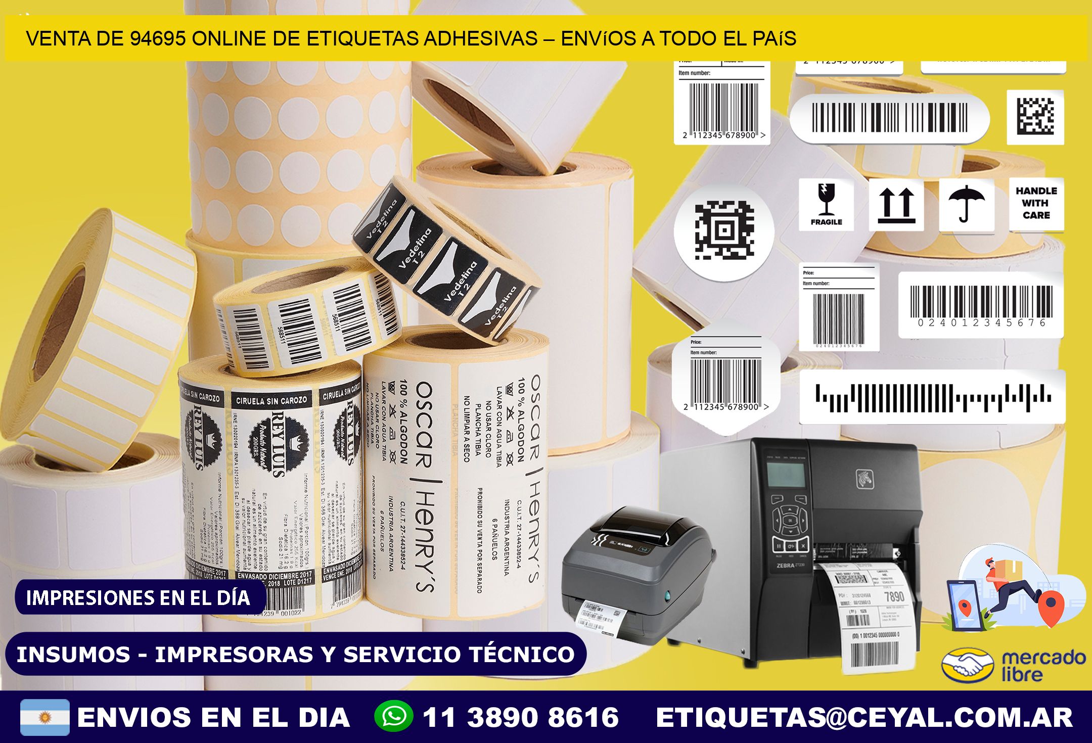 Venta de 94695 Online de Etiquetas Adhesivas – Envíos a Todo el País