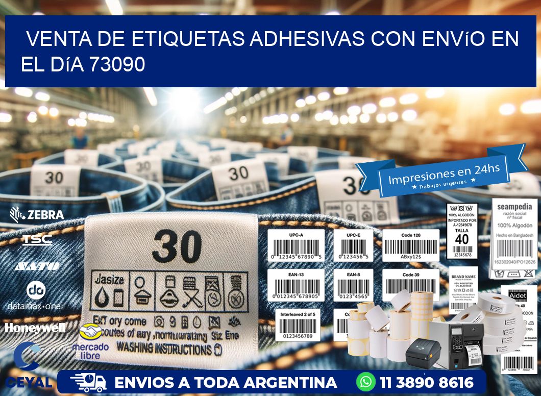 Venta de Etiquetas Adhesivas con Envío en el Día 73090