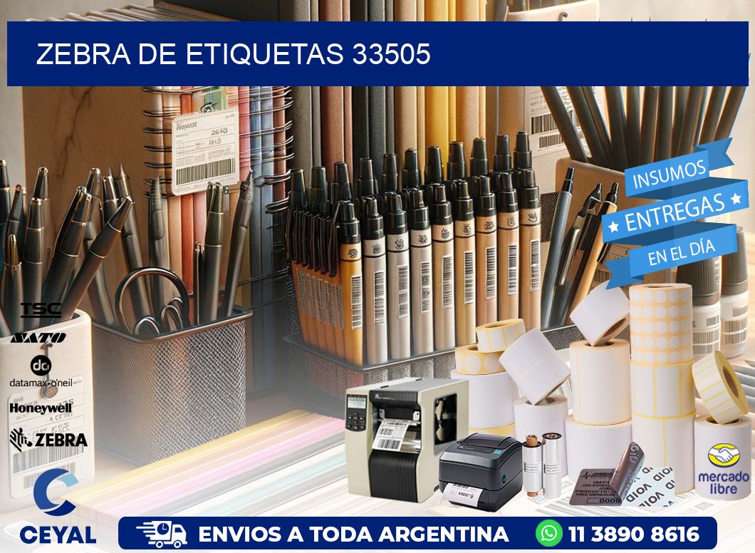 ZEBRA DE ETIQUETAS 33505
