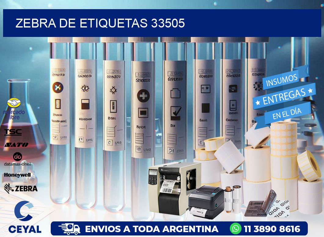 ZEBRA DE ETIQUETAS 33505