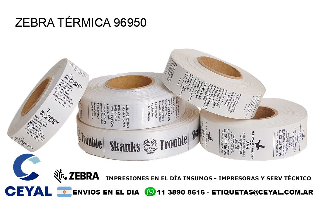 ZEBRA TÉRMICA 96950