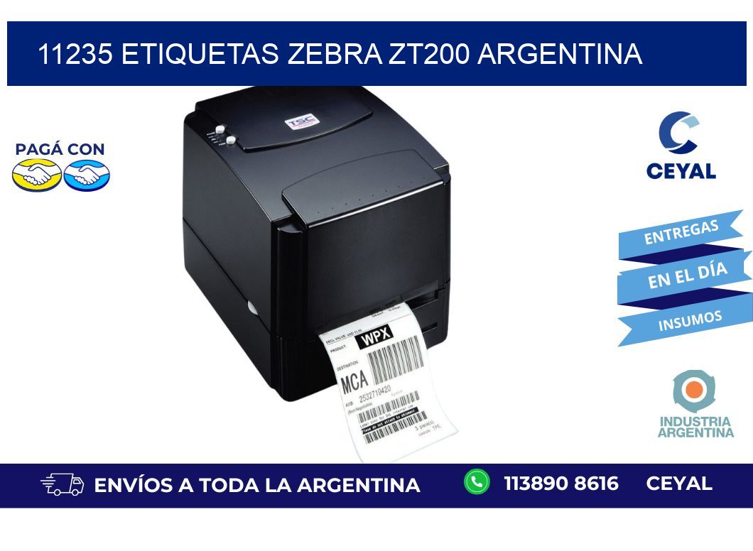 11235 etiquetas zebra zt200 argentina