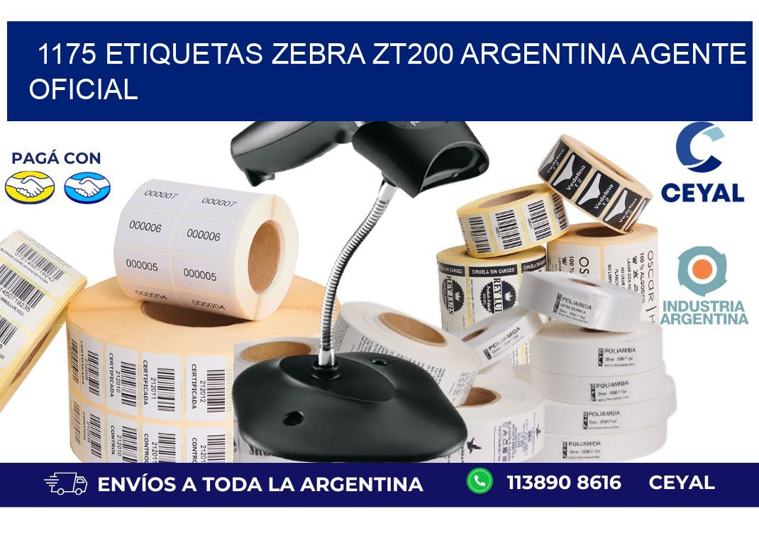 1175 etiquetas zebra zt200 argentina AGENTE OFICIAL