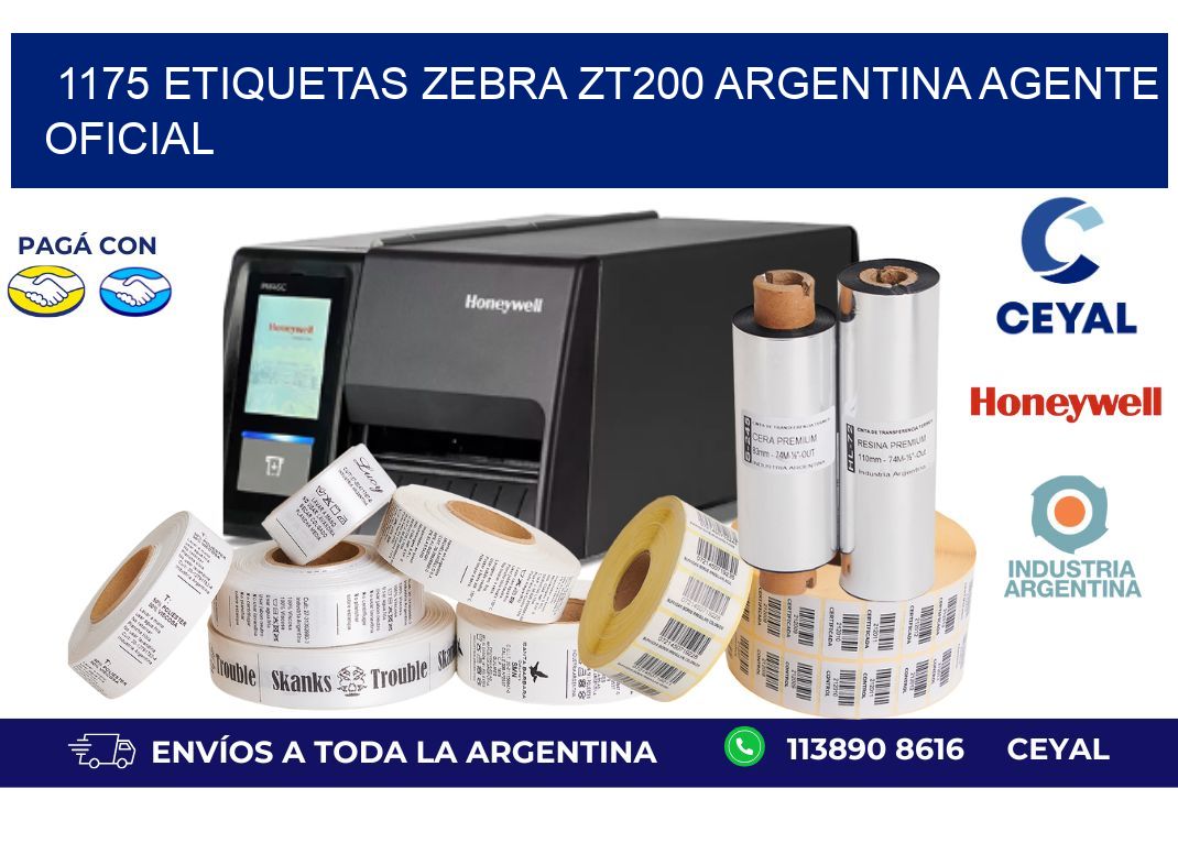 1175 etiquetas zebra zt200 argentina AGENTE OFICIAL
