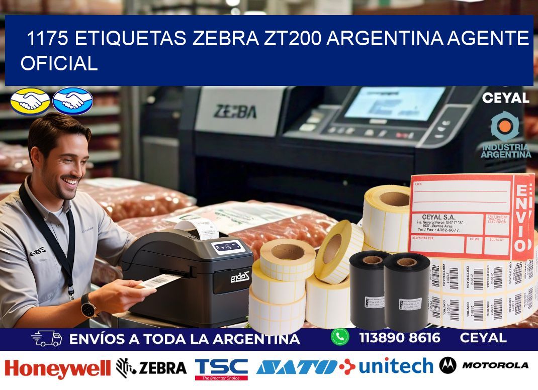1175 etiquetas zebra zt200 argentina AGENTE OFICIAL