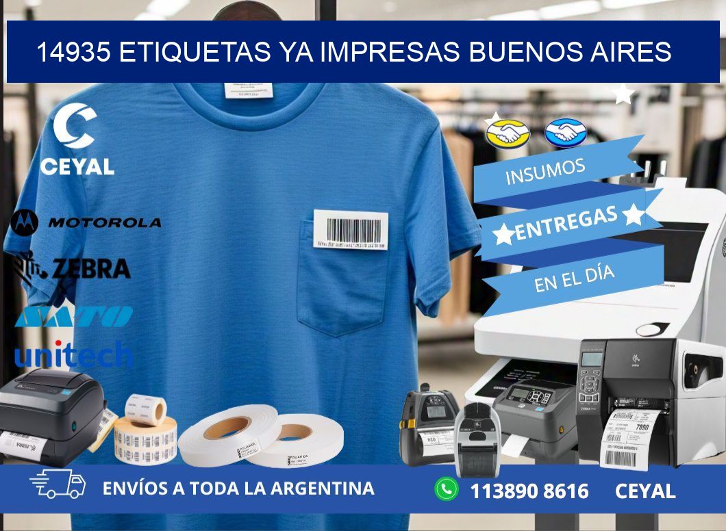 14935 ETIQUETAS YA IMPRESAS BUENOS AIRES