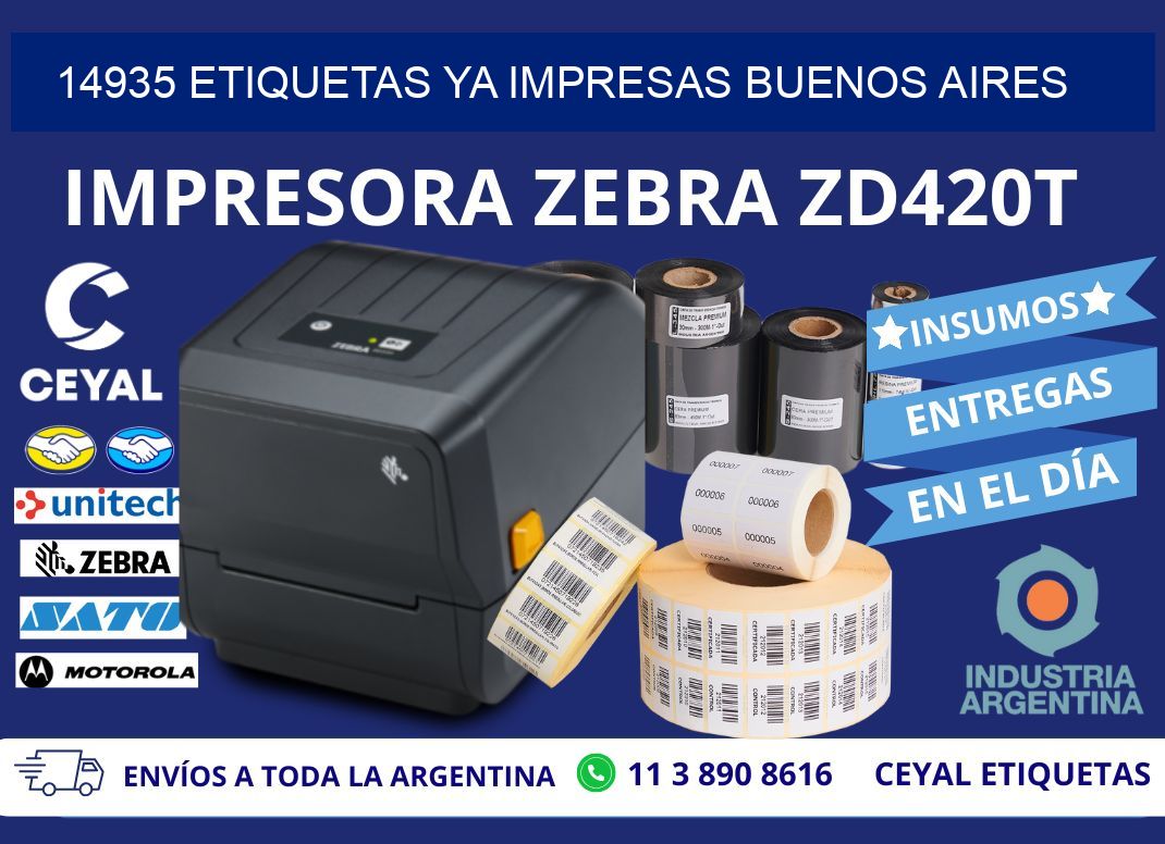 14935 ETIQUETAS YA IMPRESAS BUENOS AIRES