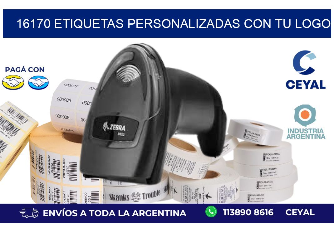 16170 ETIQUETAS PERSONALIZADAS CON TU LOGO
