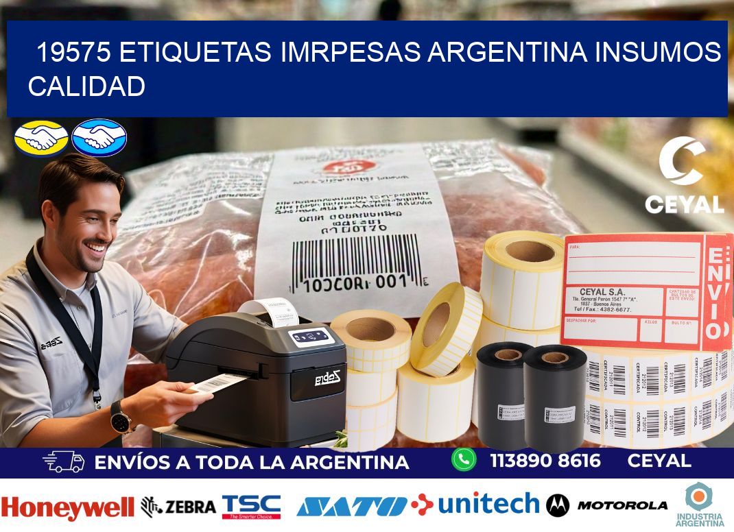 19575 etiquetas imrpesas argentina INSUMOS CALIDAD
