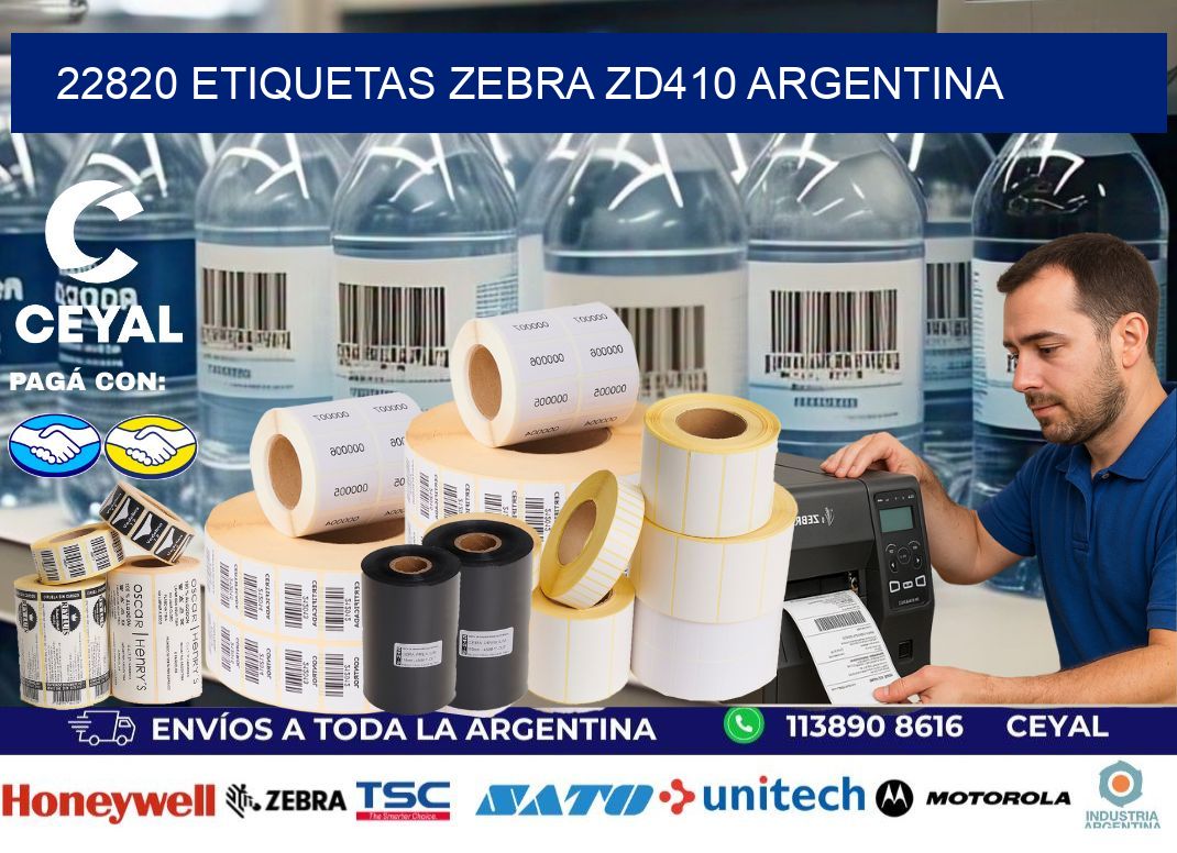 22820 etiquetas zebra zd410 argentina