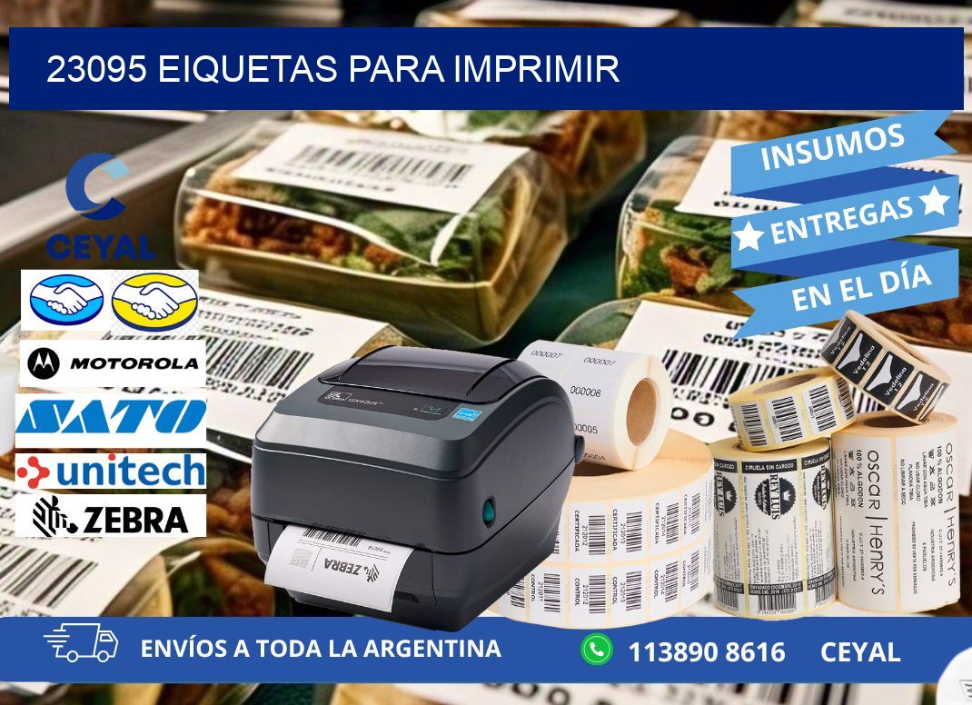 23095 EIQUETAS PARA IMPRIMIR