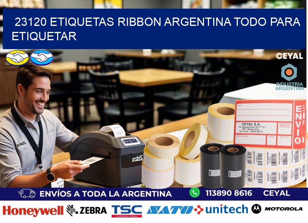 23120 etiquetas ribbon argentina TODO PARA ETIQUETAR