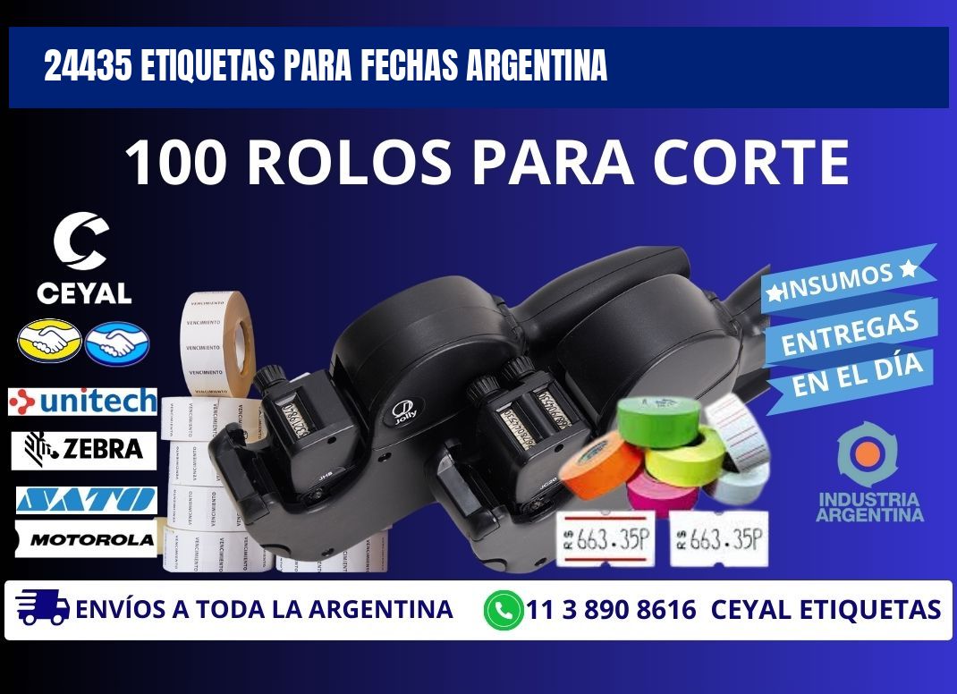 24435 ETIQUETAS PARA FECHAS ARGENTINA