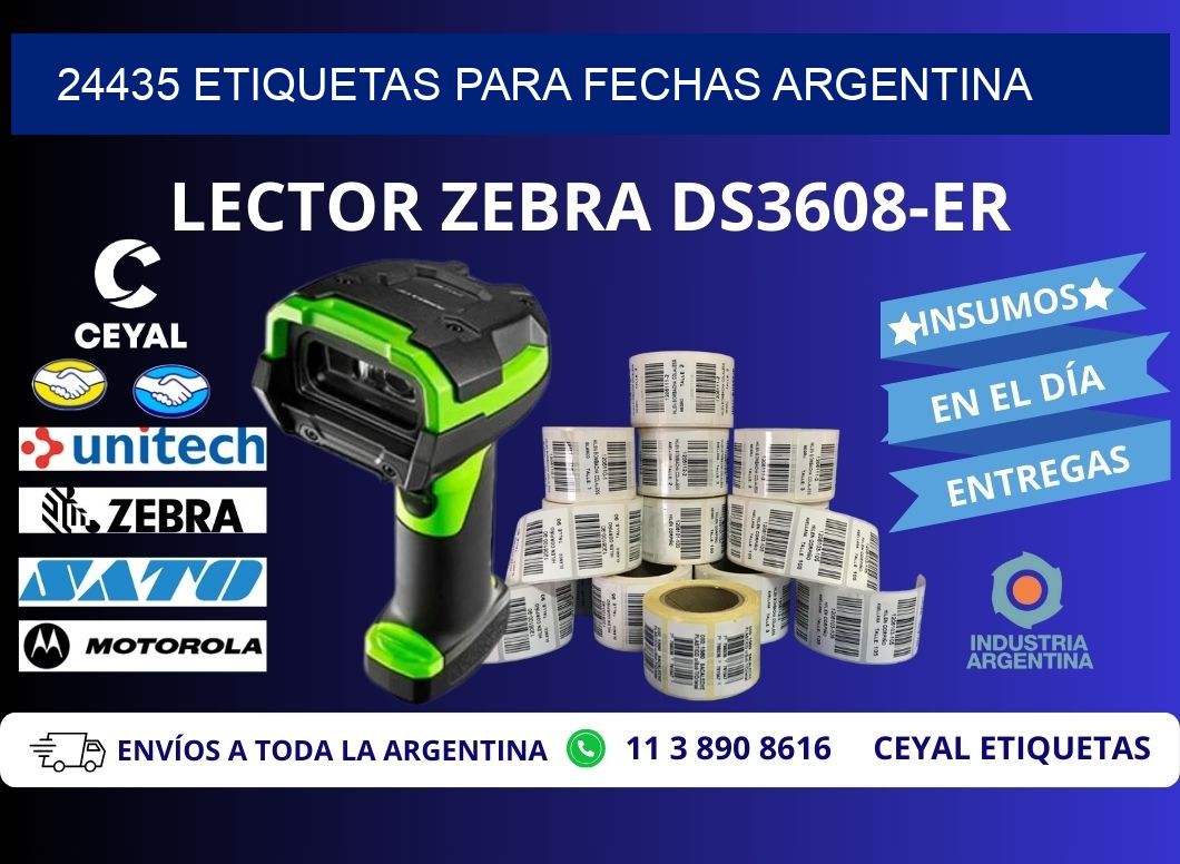 24435 ETIQUETAS PARA FECHAS ARGENTINA