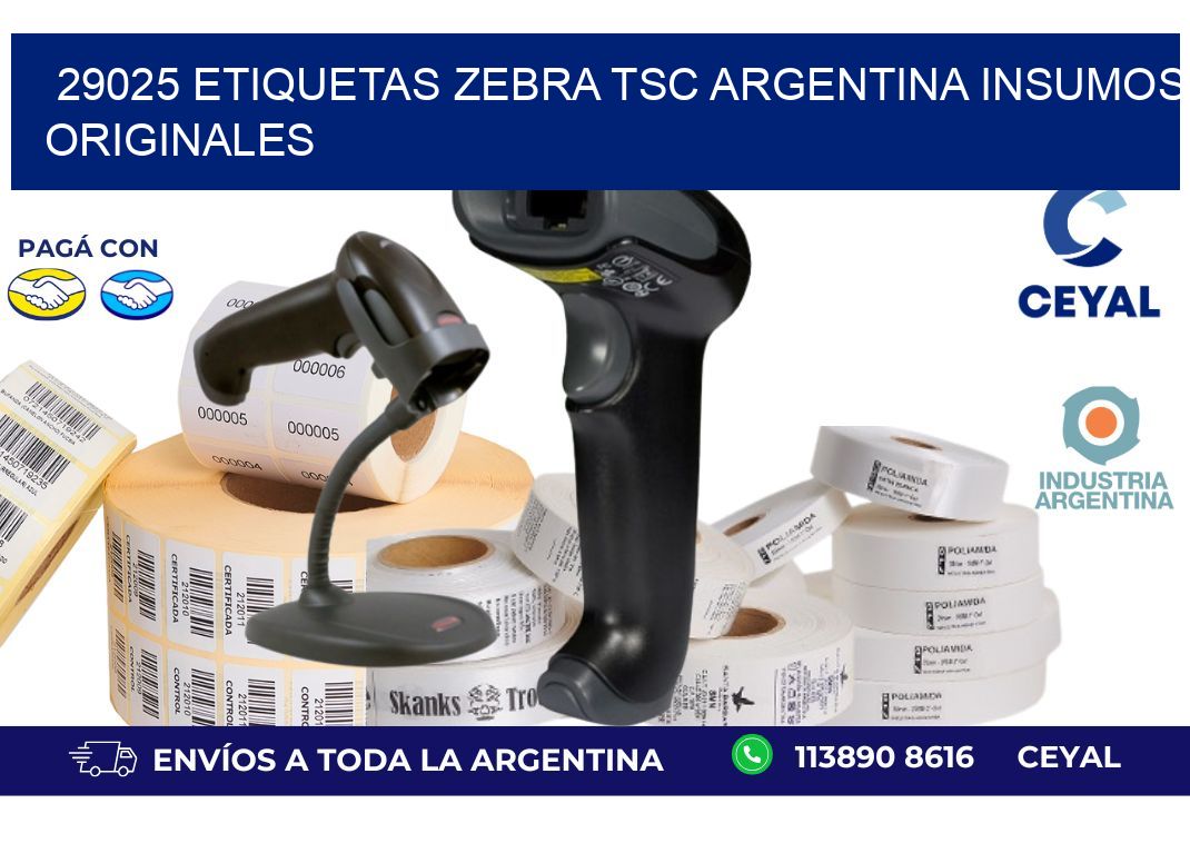 29025 etiquetas zebra tsc argentina INSUMOS ORIGINALES