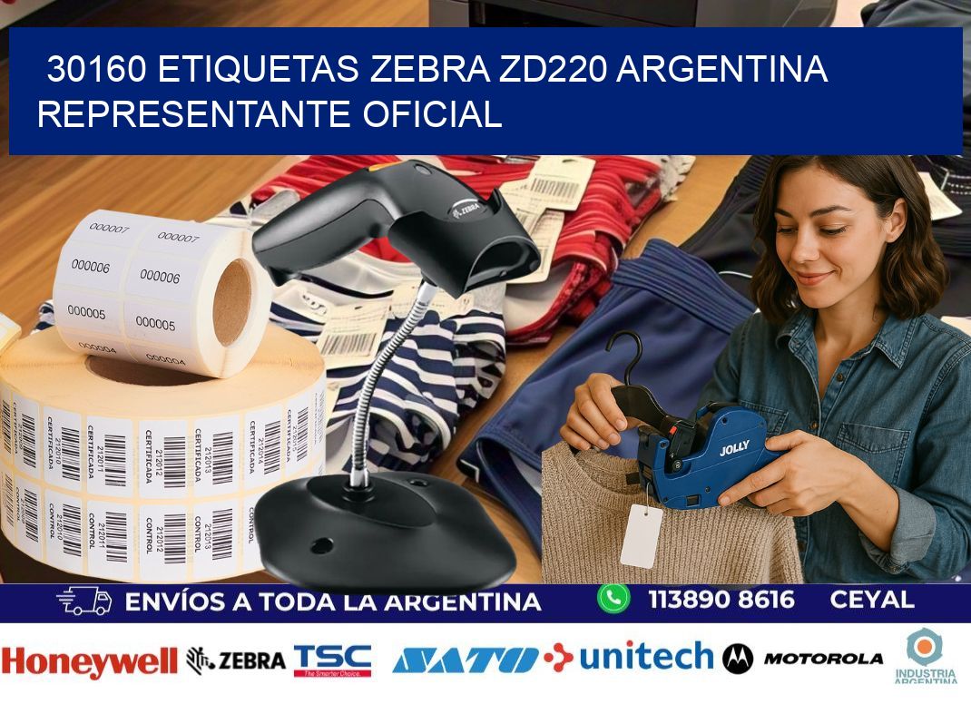 30160 etiquetas zebra zd220 argentina REPRESENTANTE OFICIAL