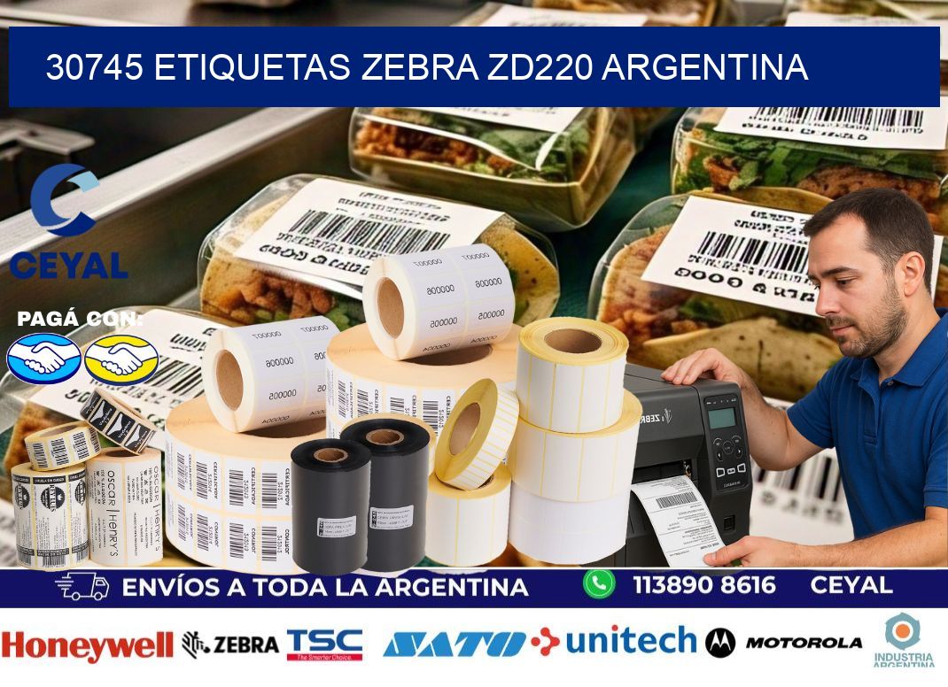 30745 etiquetas zebra zd220 argentina