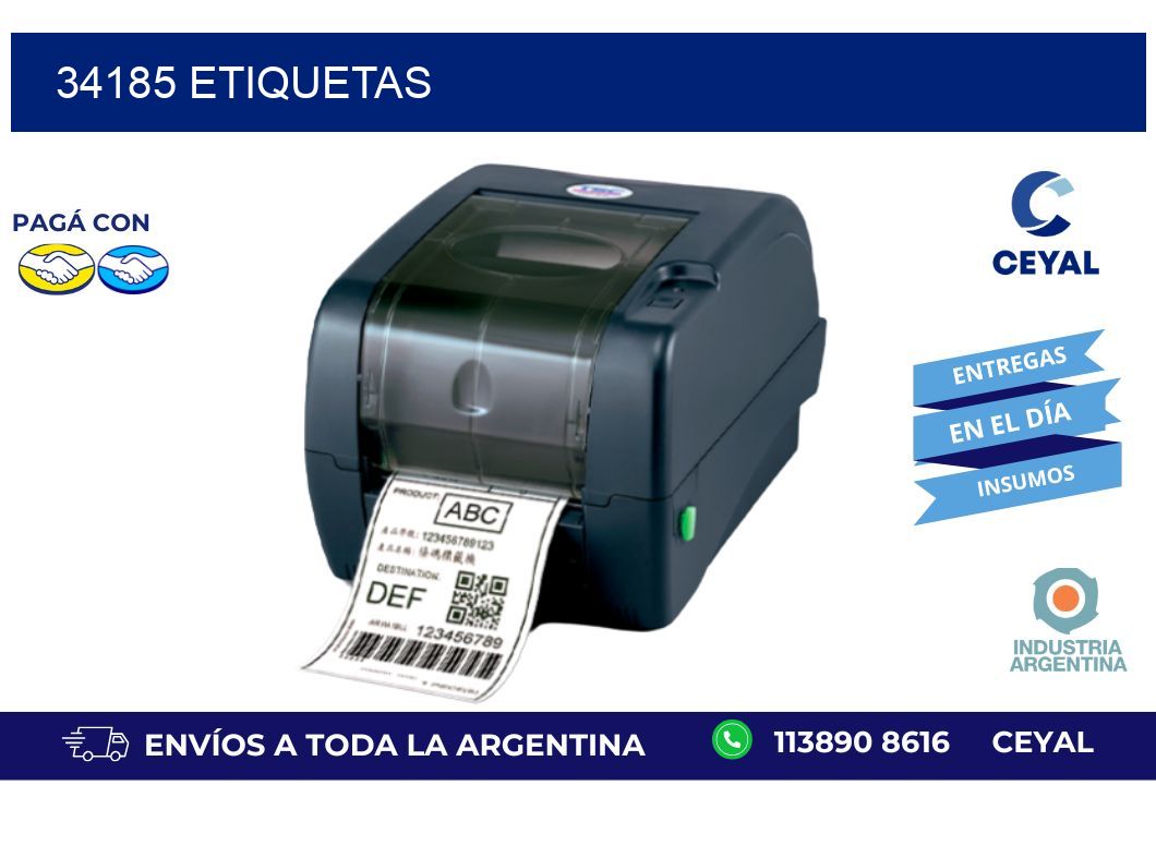 34185 ETIQUETAS