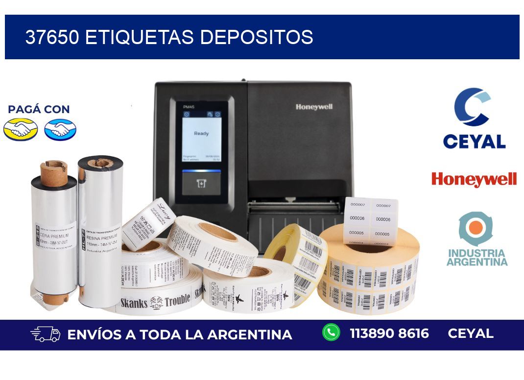 37650 ETIQUETAS DEPOSITOS