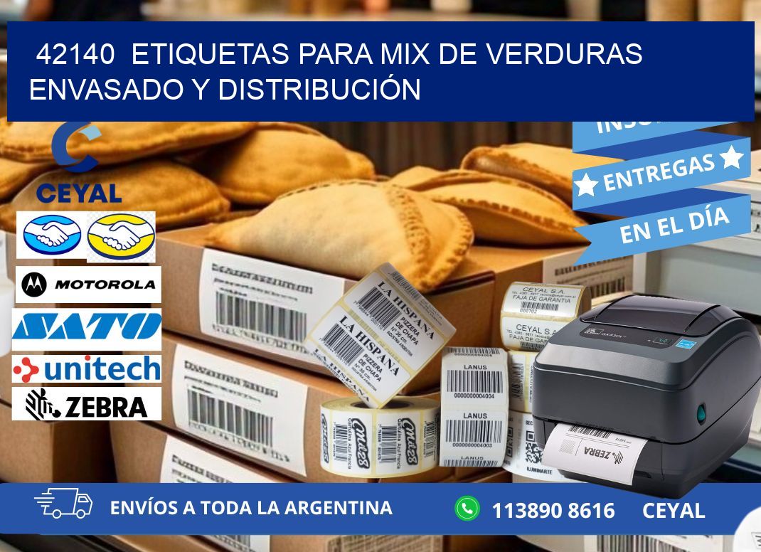 42140  ETIQUETAS PARA MIX DE VERDURAS ENVASADO Y DISTRIBUCIÓN