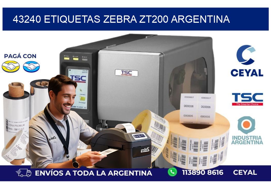 43240 etiquetas zebra zt200 argentina