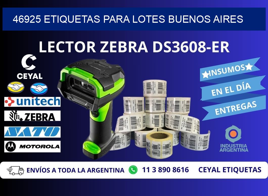 46925 ETIQUETAS PARA LOTES BUENOS AIRES