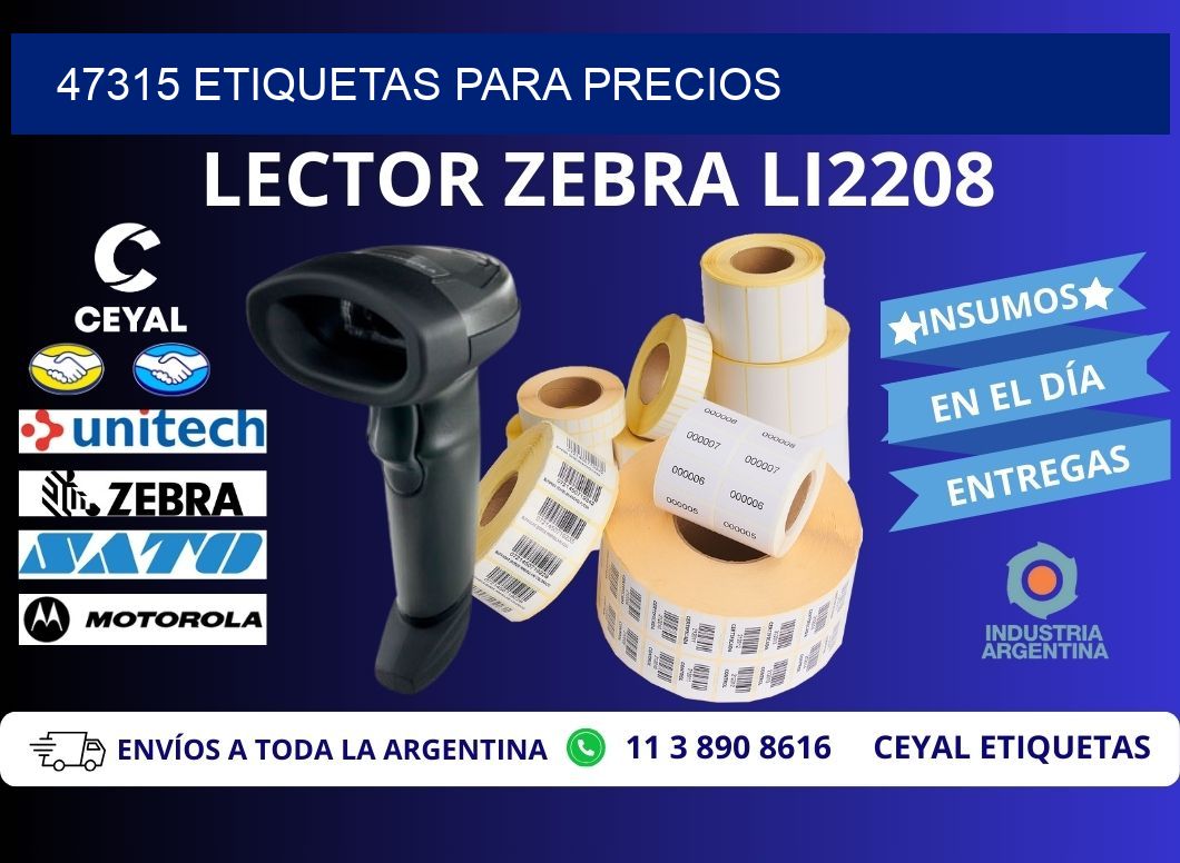 47315 ETIQUETAS PARA PRECIOS