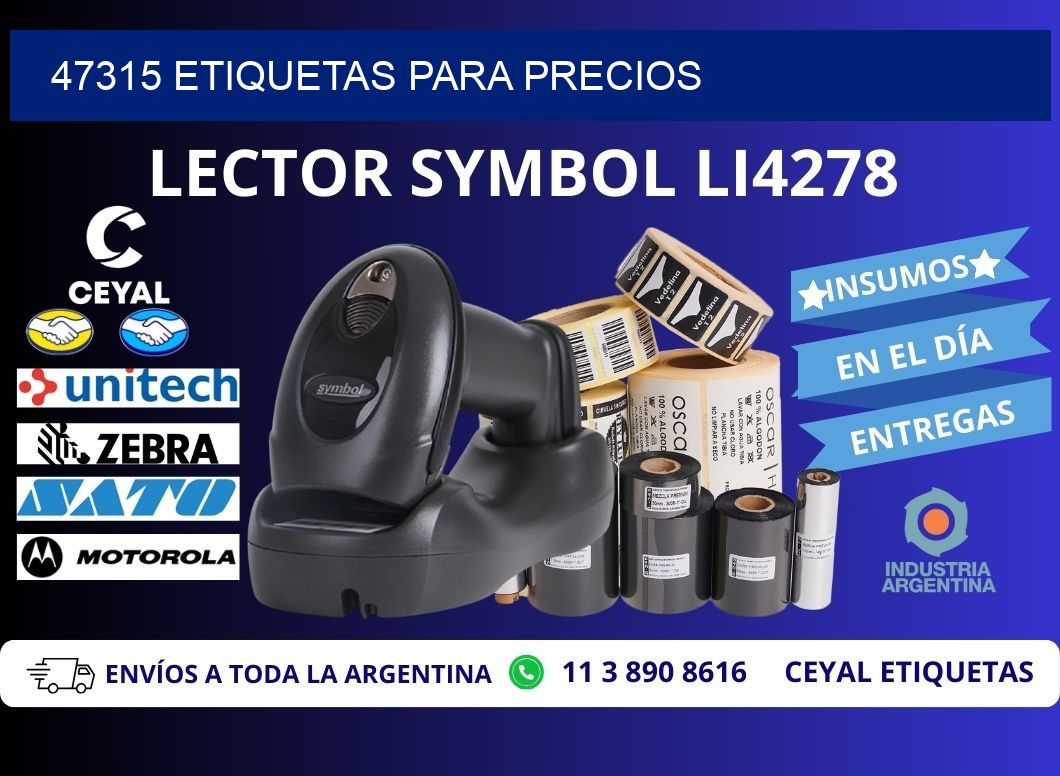 47315 ETIQUETAS PARA PRECIOS