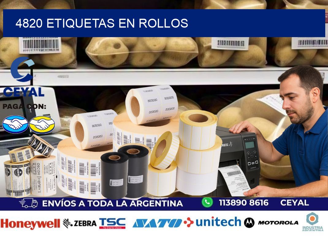 4820 ETIQUETAS EN ROLLOS