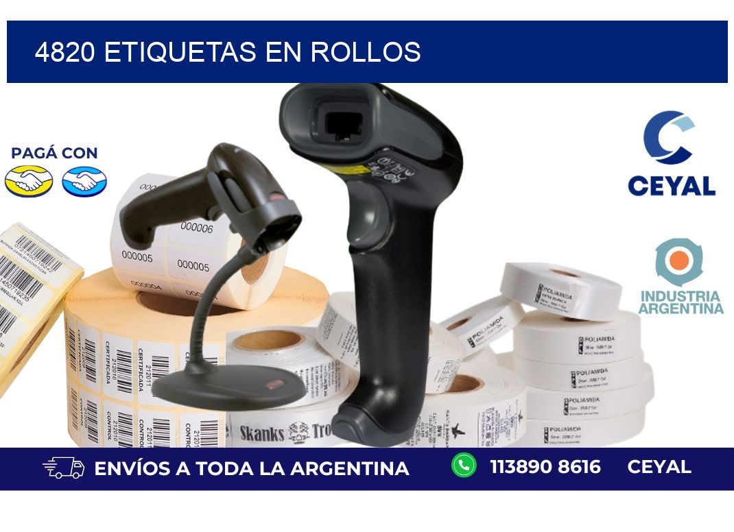 4820 ETIQUETAS EN ROLLOS