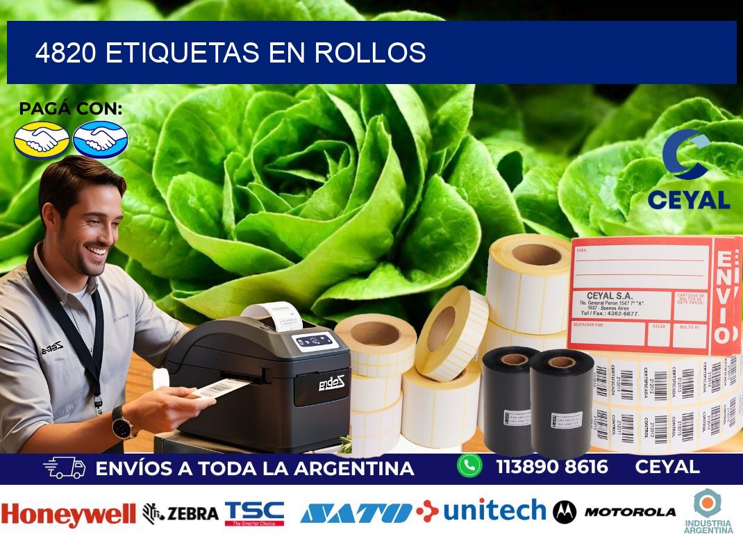 4820 ETIQUETAS EN ROLLOS
