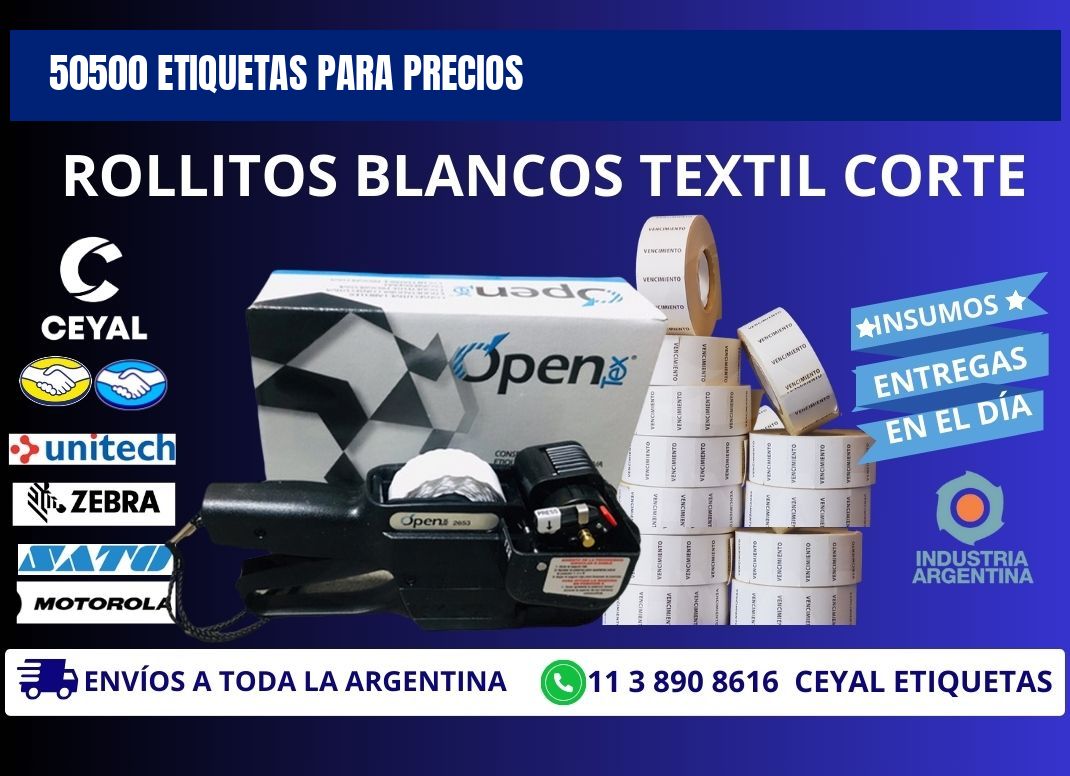 50500 ETIQUETAS PARA PRECIOS