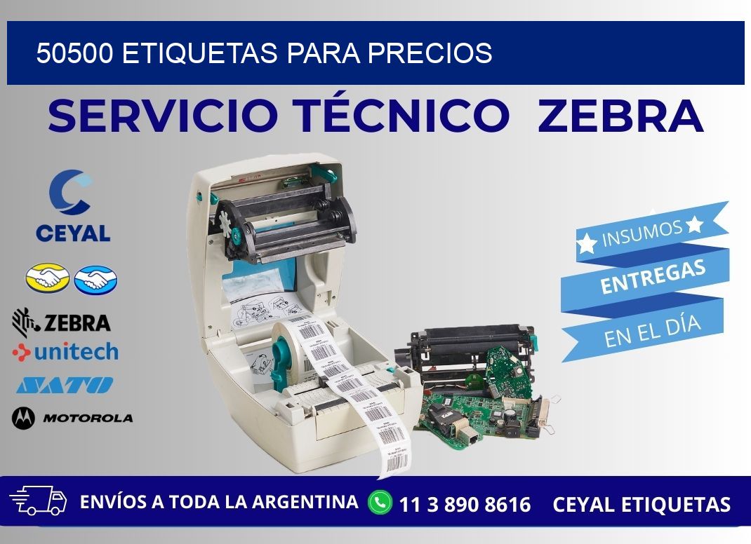 50500 ETIQUETAS PARA PRECIOS