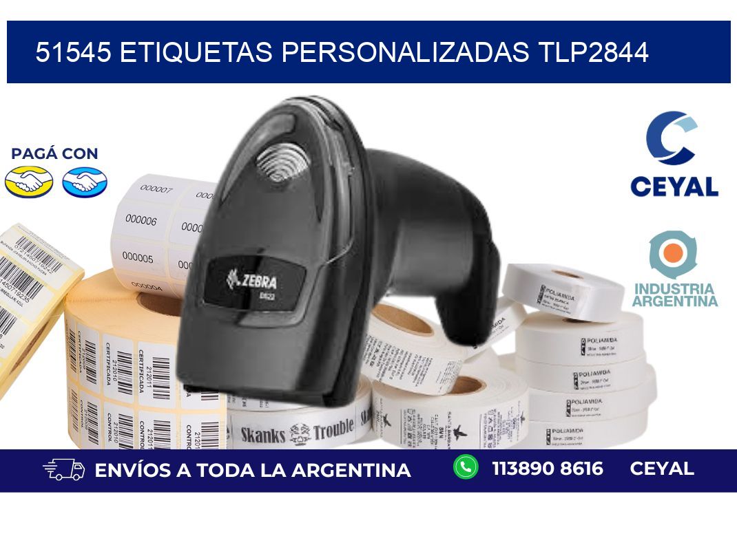 51545 ETIQUETAS PERSONALIZADAS TLP2844