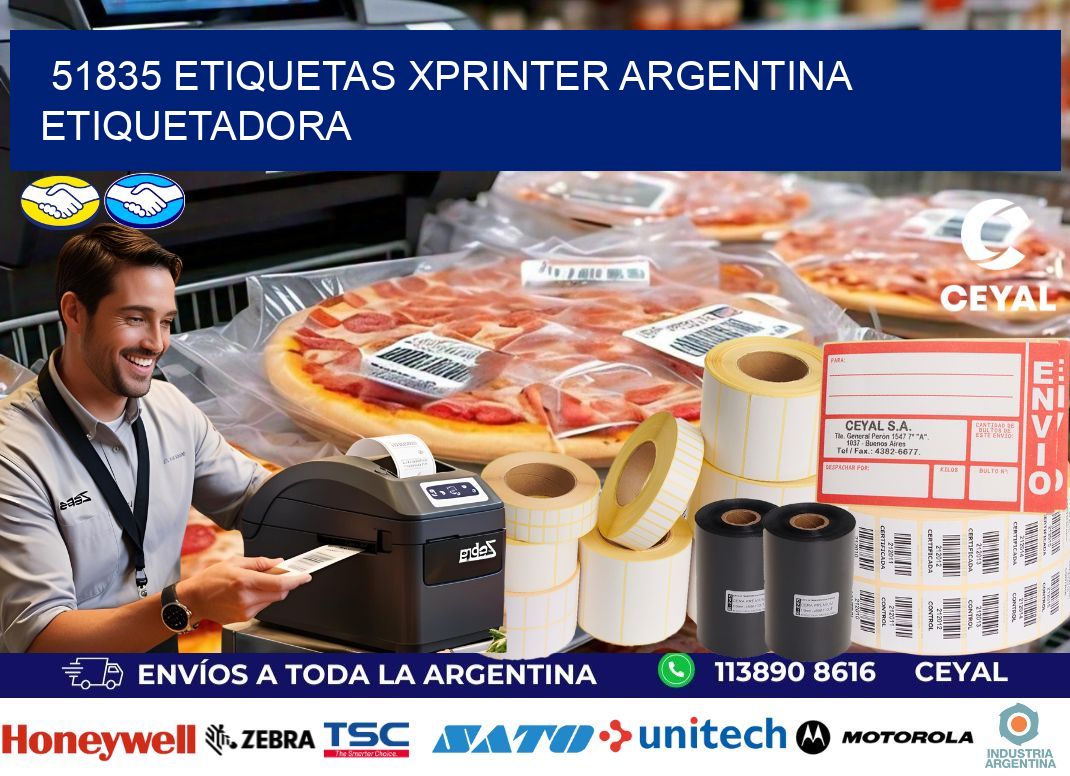 51835 etiquetas xprinter argentina ETIQUETADORA
