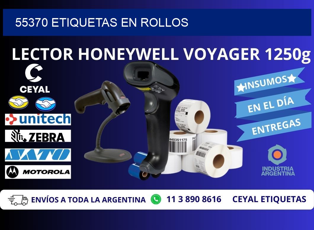 55370 ETIQUETAS EN ROLLOS
