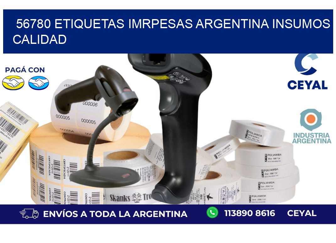56780 etiquetas imrpesas argentina INSUMOS CALIDAD