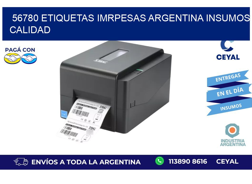 56780 etiquetas imrpesas argentina INSUMOS CALIDAD